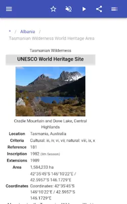 World Heritage android App screenshot 2